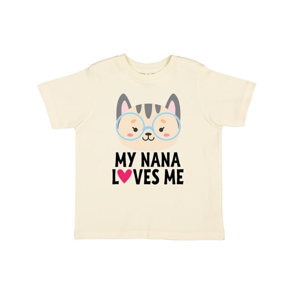 Inktastic Nana Loves Me Grandchild Girls Toddler T-Shirt