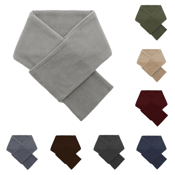 Lovzfmll Scarf for Women & Men, Classic Fleece Thickened Warm Winter Short Scarf for Cold Weather, Soft Neck Warmer