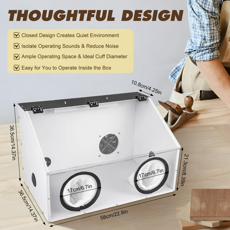 Polisher Dust Box Fully Enclosed Acrylic Dust-Proof Enclosure