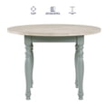 thumbnail image 6 of Steve Silver Darcy Green and Natural Finish Round DiningTable, 6 of 10