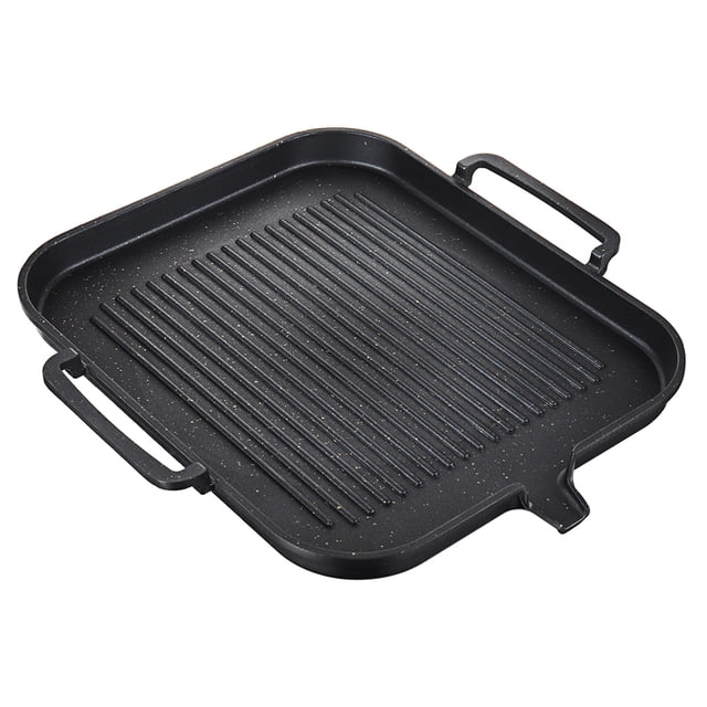 Cocina Cocina Antiadherente Parrilla Sartén Plancha Filete Sartén Aleación de BBQ Sunnimix Sartén para platos de barbacoa