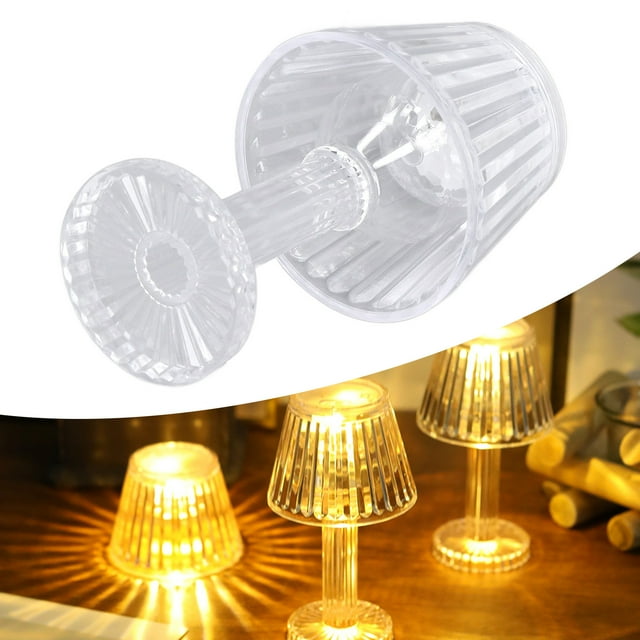 Crystal Table Lamp Strong Light Transmission Mini Crystal Table Lamp Waterproof Bedroom Bedside Lamp