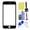 Black, variant on HEVIRGO Durable Phone Screen Digitizer Replacement Tool Kit for iPhone 7/7p/8/8p/se2
