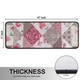 thumbnail image 5 of Kitchen Rugs Sets Of 2,Pioneer Flower Floral Print Pattern Anti Fatigue Kitchen Mat Rugs Non Slip Washable,Decorative Kitchen Floor Mats for Kitchen,Sink,Laundry,17"x47"+17"x47", 5 of 5