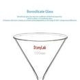 thumbnail image 5 of StonyLab Borosilicate Glass Heavy Wall Funnel, 100ml Capacity, Short Stem, 100mm Diameter, 2-Pack, 5 of 8
