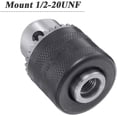 thumbnail image 4 of HUGFEGWE 1.5-13mm Capacity 1/2-20 UNF Thread Key Drill Chuck with SDS Plus Adapter Air Impact Wrench Converter Conversion Tool with Chuck Key CJB91-14014, 4 of 8