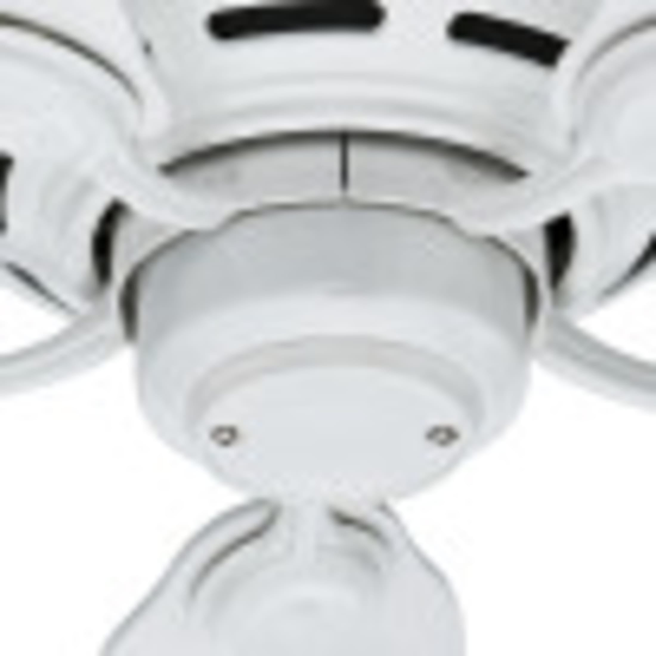 Hunter 42 inch Indoor Ceiling Fan No Light - White Ceiling Fan without Light, Low Profile Mount, 5 Blades, For Bedroom, Living Room, or Kitchen, Pull Chain - Low Profile IV 51059, Snow White