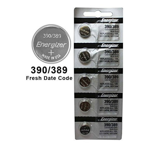50X Energizer 390/389 Battery Silver Oxide Watch Button Low-Drain 1.55V SR1130SW