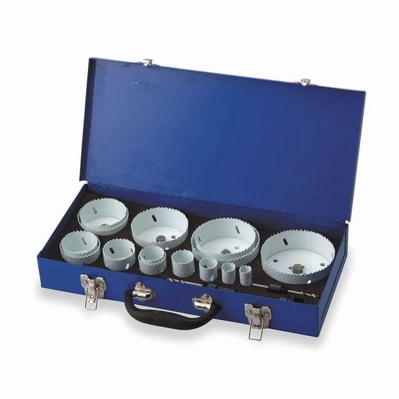 Westward Hole Saw Kit,Bimetal,3/4 To 4.5 In,19 Pc 1VXK4