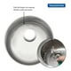 thumbnail image 5 of Fregadero Redondo Tarja Lavabo Acero Inoxidable Tramontina 94014105, 5 of 5