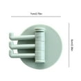 thumbnail image 4 of Kitchen Door Hook Self-adhesive Hanger Wall-mounted Tools Adjustable Punch-free Home Holder Accessories for Clothes Key Towel, 4 of 9