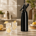 thumbnail image 2 of Portable Soda Maker and Sparkling Water Machine, Aluminum & PC, Home and Outdoor Use, Silver Compact Carbonation Device for DIY Fizzy Drinks, 2 of 7