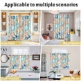 thumbnail image 5 of Coastal Kitchen Curtains Window Panels, Nautical Summer Beach Coral Starfish Shell Insulated Window Treatment Curtain, Grommet Curtains for Bedroom/Living Room/Bathroom, 2 Piece 52"Wx45"L, 5 of 8
