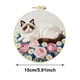 thumbnail image 3 of Kit completo de bordado para principiantes, tela, patrones, agujas e hilos, arte floral DIY, para todos los niveles, hobby de mindfulness, decoración del hogar, 3 of 6