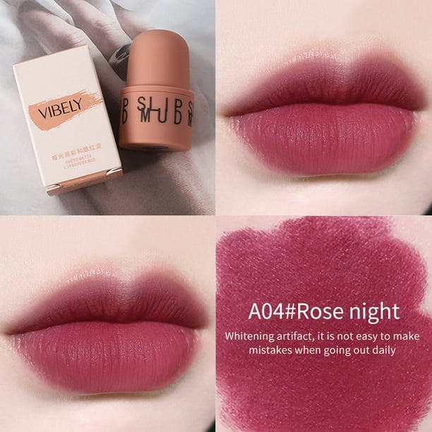Salud y Belleza, Belleza y Maquillaje, Lápiz Labial/Brillo Labial, Lápiz Labial, Matte Seal Lip Mud Face Lip Glaze Cheek Cheek Cheek Red Mouth Red Lip Brush Lovely Six Colors, rouge rouge