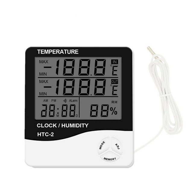 LCD Digital Temperature Humidity Meter -2/-1 Home Indoor Outdoor Hygrometer Thermometer ,Fast Response