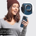 thumbnail image 4 of Case for iPhone 16 Pro Wallet with Credit Card Holder & Finger Ring Kickstand, Premium PU Leather Slim Cover Shockproof Scratch Resistant Full Protection Phone Case for iPhone 16 Pro, Blue, 4 of 10