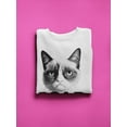 thumbnail image 3 of Grumpy Cat Roar Sweatshirt Women -T-Line Designs, Female 3X-Large, 3 of 4