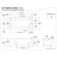 thumbnail image 3 of Kingston Brass KVTDE603122R8 60-Inch Acrylic Rectangular 3-Wall Alcove Tub Combo with Tub Door (Right Hand Drain) in White/Brushed Nickel, 3 of 9