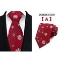 thumbnail image 2 of Christmas Ties for Men Holiday Theme Mens Tie Silk Necktie, 2 of 9