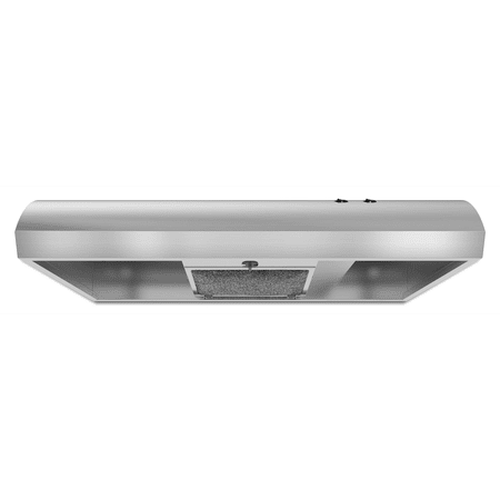 Whirlpool - 30" Recirculating Range Hood - Stainless Steel