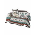 thumbnail image 2 of Turquoise Red Boho Couch Cover, Southwestern Ethnic Aztec Retro Geometric Sofa Cover Blanket for 2 Seat Cushion, Sectional Sofa Slipcover Furniture Protector for Living Room Bedroom 71''x102'', 2 of 9