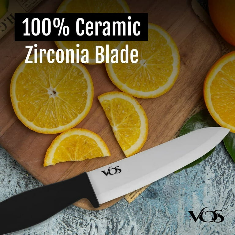 Ozeri Elite Chef Black Ceramic 3-Piece Knife Set - Ultra-Sharp 100