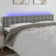 thumbnail image 3 of vidaXL LED Headboard Dark Gray 78.7"x2"x30.7"/34.6" Fabric, 3 of 52