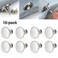 thumbnail image 1 of Sew-free Trouser Buttons - Adjust Size - White Silver, 1 of 5
