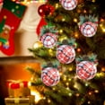 thumbnail image 5 of Kezqiaxn Fabric Christmas Ball Ornaments Set 6Pcs/2.4In Fabric Ball Ornaments with Pinecones Berry and Pine Needle, Shatterproof Christmas Tree Hanging Ball Ornaments Festive Decorations, 5 of 5