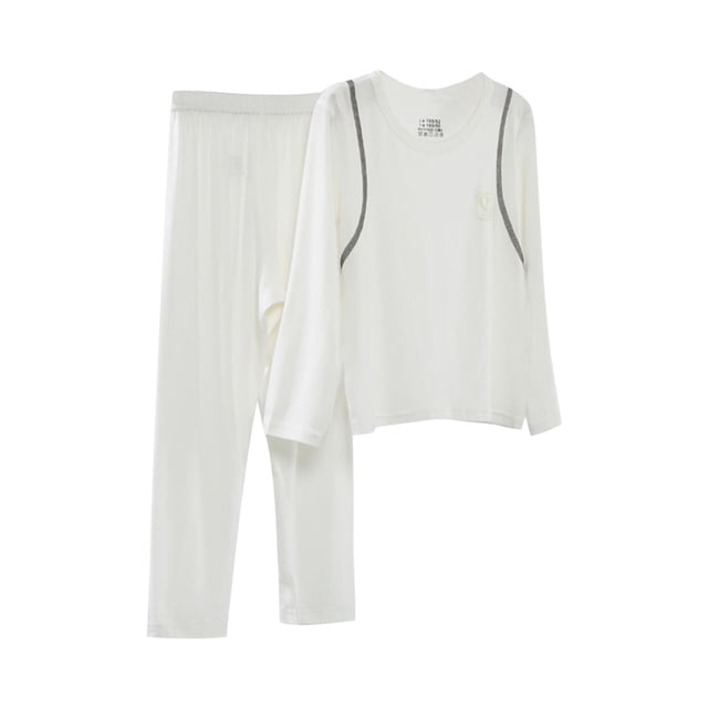 Odeerbi 2-16 Años Niños Niñas Pijamas de Verano de Algodón de Manga Larga Con Pantalón Y Suave Estampado Floral Para Dormir Juegos de Pijamas de Dos Piezas