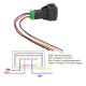 thumbnail image 4 of Interruptor De Botón De Luz Antiniebla, Indicador LED Interruptor De Botón De 4 12 V Conexión Segura Resistente Al Calor Larga Vida útil Para Lámpara Estroboscópica, 4 of 7