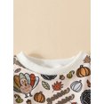 thumbnail image 5 of Liacowi Toddler Baby Sweatshirt Rompers Flower/Letter/Maple Leaf Print Fall Long Sleeve Jumpsuit for Newborn Infant Cute Clothes, 5 of 9