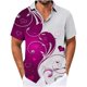 thumbnail image 1 of Ceisia Fashion Unisex Men Women Casual Short Sleeve Printed Turndown Collar Button Gift Shirt, 1 of 4