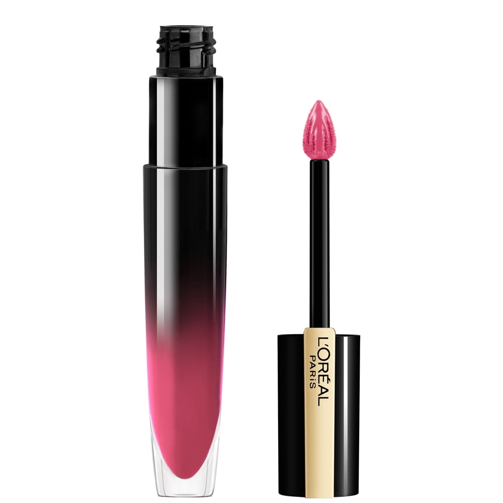 L'Oreal Paris Brilliant Signature Shiny Lip Stain Lipstick, Be Cheerful, 0.21 fl. oz.