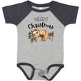 thumbnail image 3 of Inktastic Merry Christmas Cute Sloth with Santa Hat and Lights Boys or Girls Baby Bodysuit, 3 of 5