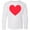 AA-White, variant on Inktastic Valentine's Day Red Heart Long Sleeve Youth T-Shirt