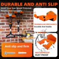 thumbnail image 3 of 2PCS Heavy Duty Weeder Holder Hook Weedeater Hanger Anti Slip Firm String Trimmer Holder Multifunctional Garage Wall Hooks Set, 3 of 5