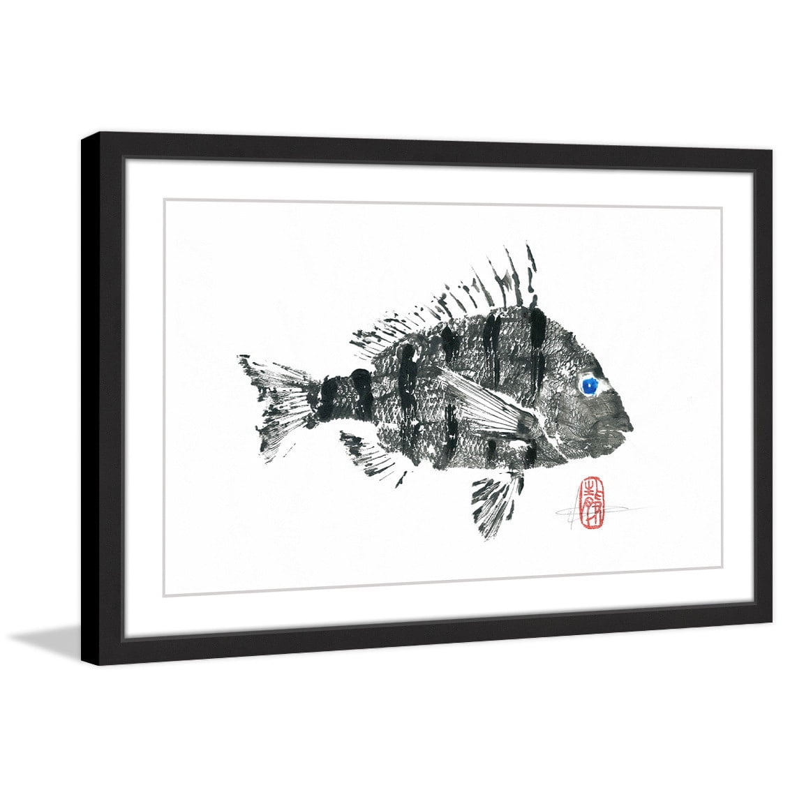 "Sheepshead" Framed Painting Print