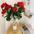 thumbnail image 5 of Flor artificial Begonia flor boda hogar restaurante fotografía conjunto decoración arreglo floral accesorios flor de seda, 5 of 5