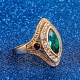thumbnail image 4 of UDIYO Vintage Women Rhinestone Finger Ring Party Wedding Jewelry Gift Size 7 - 10, 4 of 5