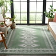 thumbnail image 4 of SAFAVIEH Machine Washable Rug Indoor/Outdoor Bermuda Collection - Bermuda Fredrick Geometric Indoor/Outdoor Area Rug, Green/Ivory, 8' x 10', 4 of 13
