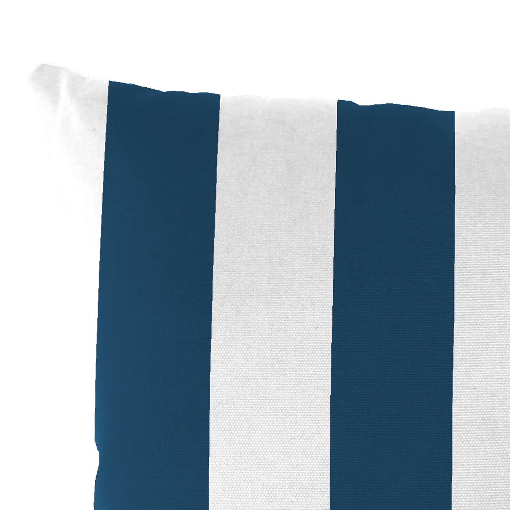 Jordan Manufacturing 20" x 20" Awning Navy Stripe Square Outdoor Throw Pillow (2 Pack)