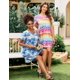 thumbnail image 2 of Camisas de noche Marvmys Summer para mujer, paquete de 2, manga corta y cuello en V, 2 of 8