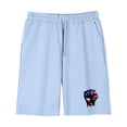 thumbnail image 5 of Kids Light Blue 4th of July Patriotic American Flag T-Shirt and Shorts Set, Unisex Cotton Crew Neck Summer 2 Piece Outfit for Boys Girls,Size 9 T, 5 of 9