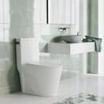 thumbnail image 5 of St. Tropez One Piece Elongated Toilet Side Flush 1.28 gpf with Black Hardware, 5 of 13
