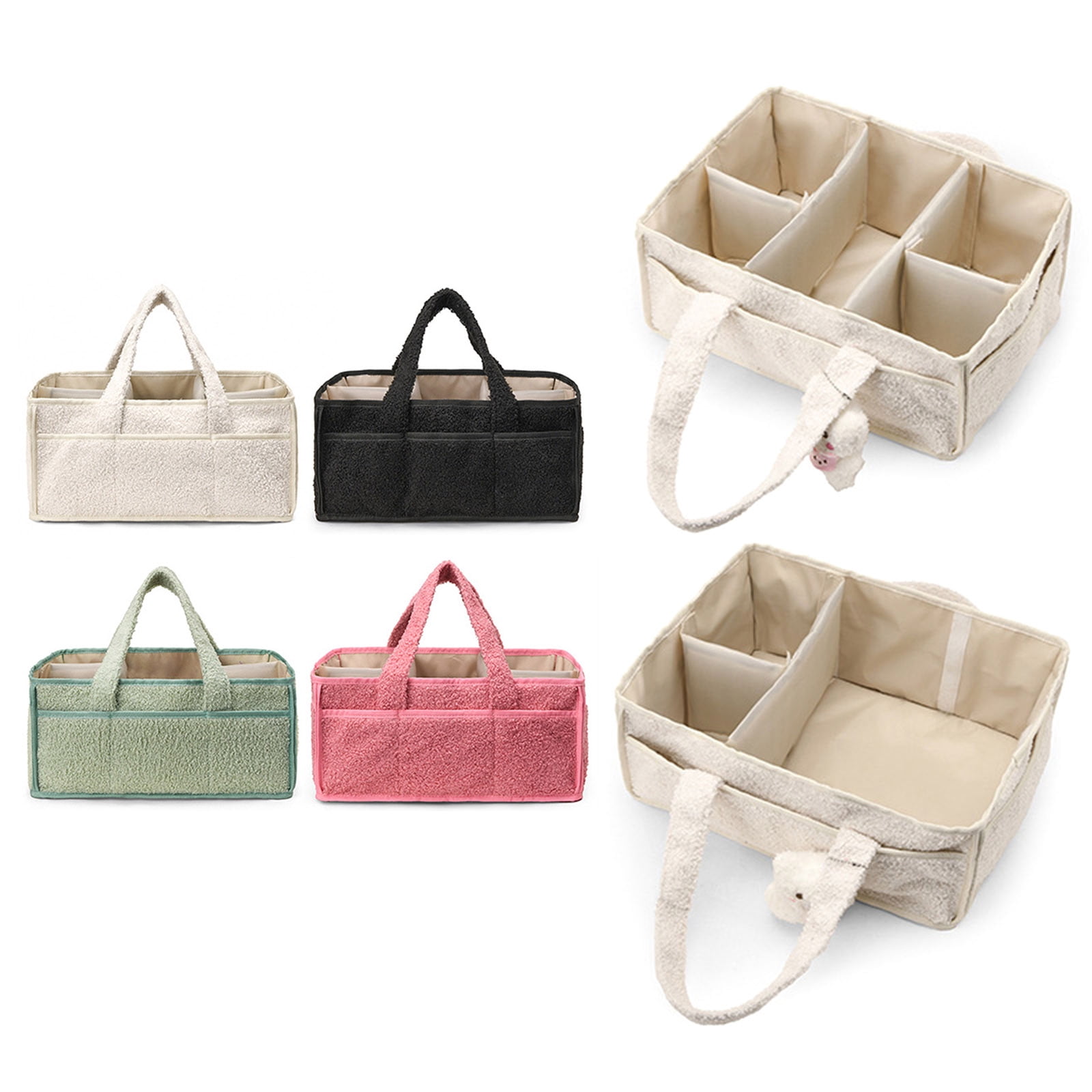 Convenient Baby Diaper Carrying Case Travel Organiser Bag Storage Handbag with Large Capacity for Family Outdoor