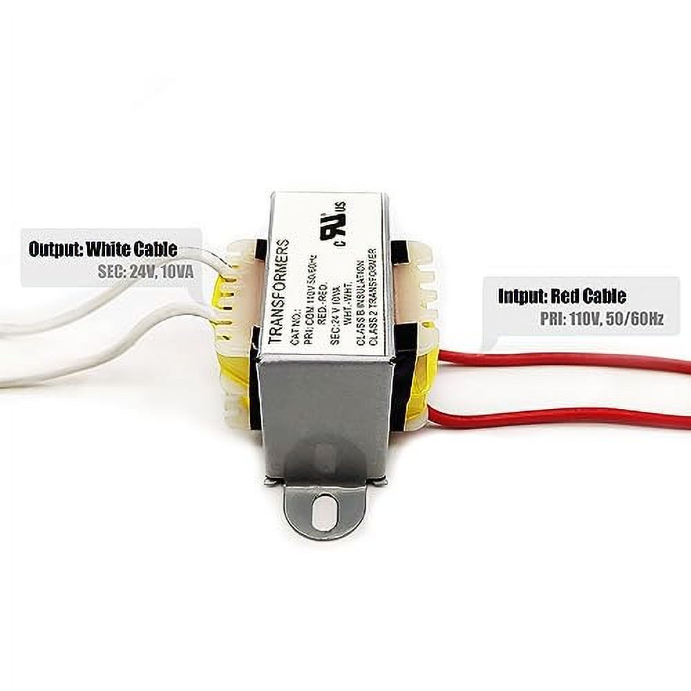 AC/AC Power Transformer Input 110V 50/60HZ Output AC 24V 10VA Single Phase Transformer Step Down Transformer 110v to 24vac Power Converters Control Transformer 1 Pack 2 Yrs Warranty