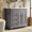 Gray, variant on Sophia & William 24" Bathroom Vanity with 5" Deep Sink Freestanding Wood Bathroom Cabinet Vanity with 2 Doors & 3-Level Adjustable Shelf, White