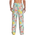 thumbnail image 6 of Cauagu Bright Peach Mens Pajama Pants Sleep & Lounge Pants,PJ Bottoms with Pockets-XX-Large, 6 of 7